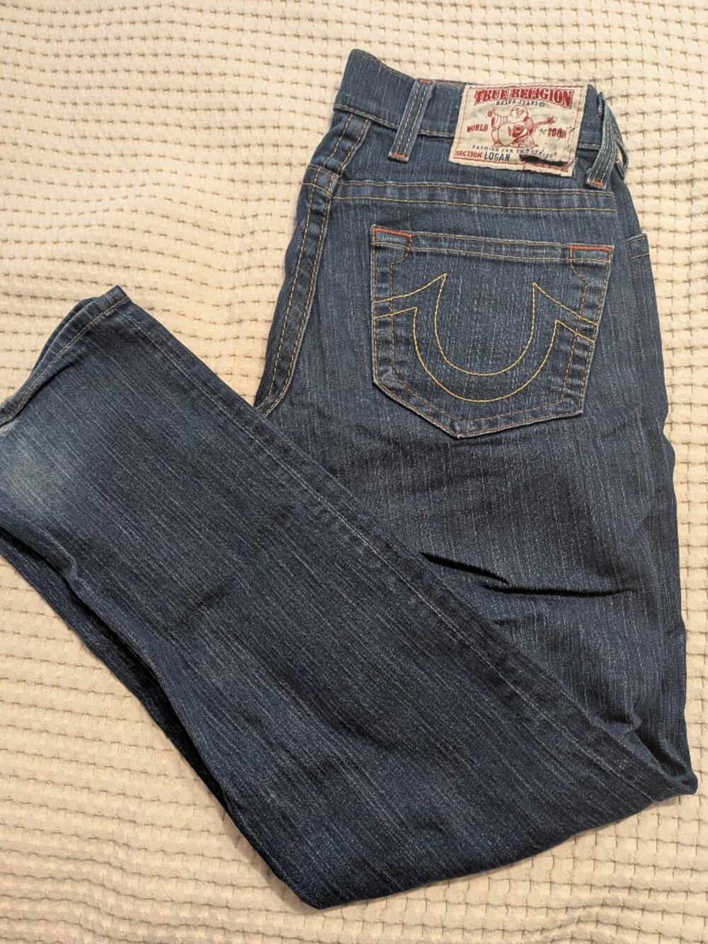 Vintage True Religion Straight Jeans 31x30 Y2K